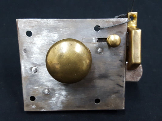 Antique Cast Iron and Brass Metal Lock