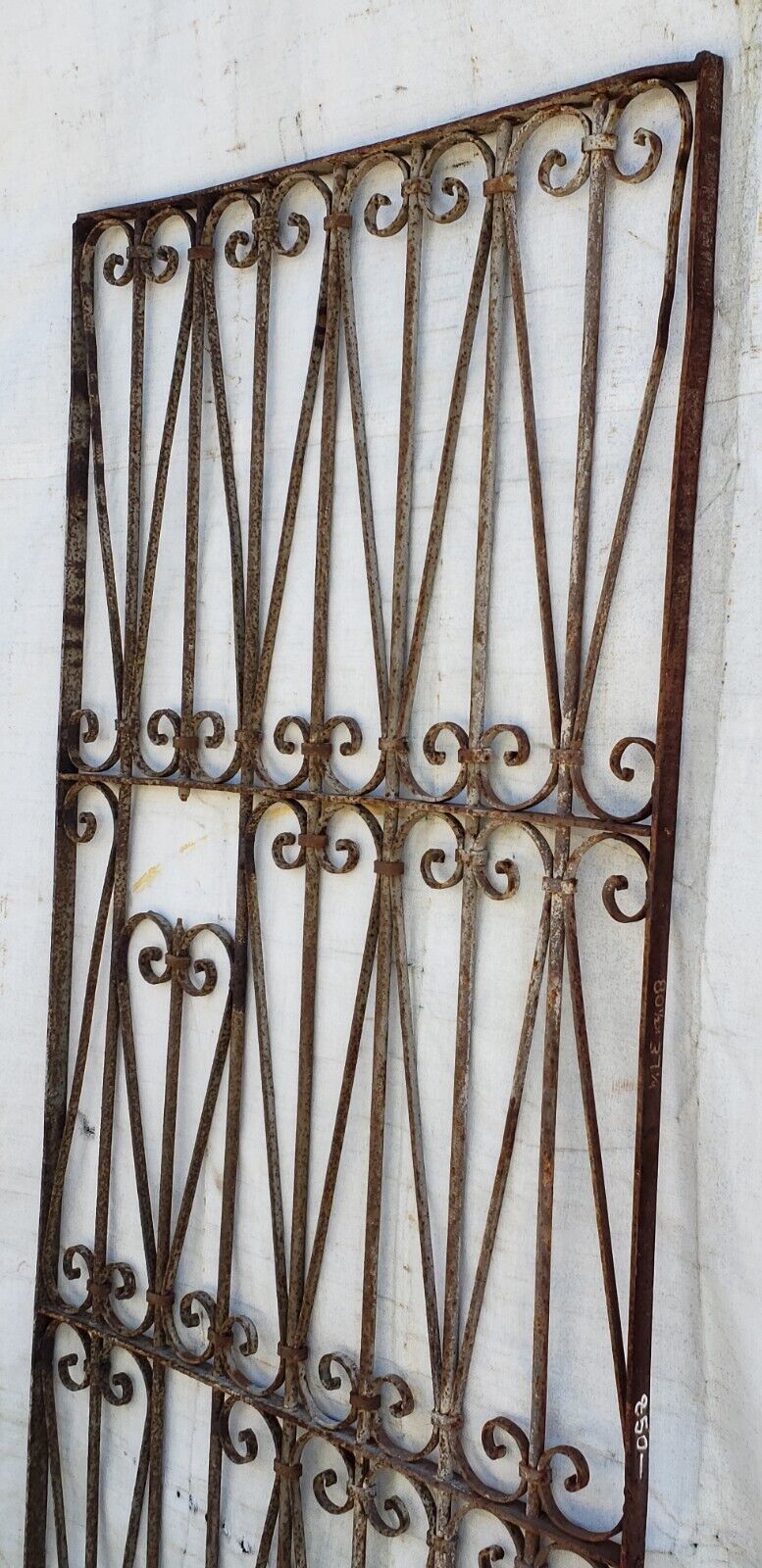 Wrought Iron Gate Panel 80 1/2" Tall by 37 1/4" Wide GA9443
