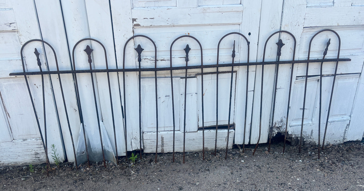 59 Feet of Wrought Iron Hairpin Fence Panels GA21272