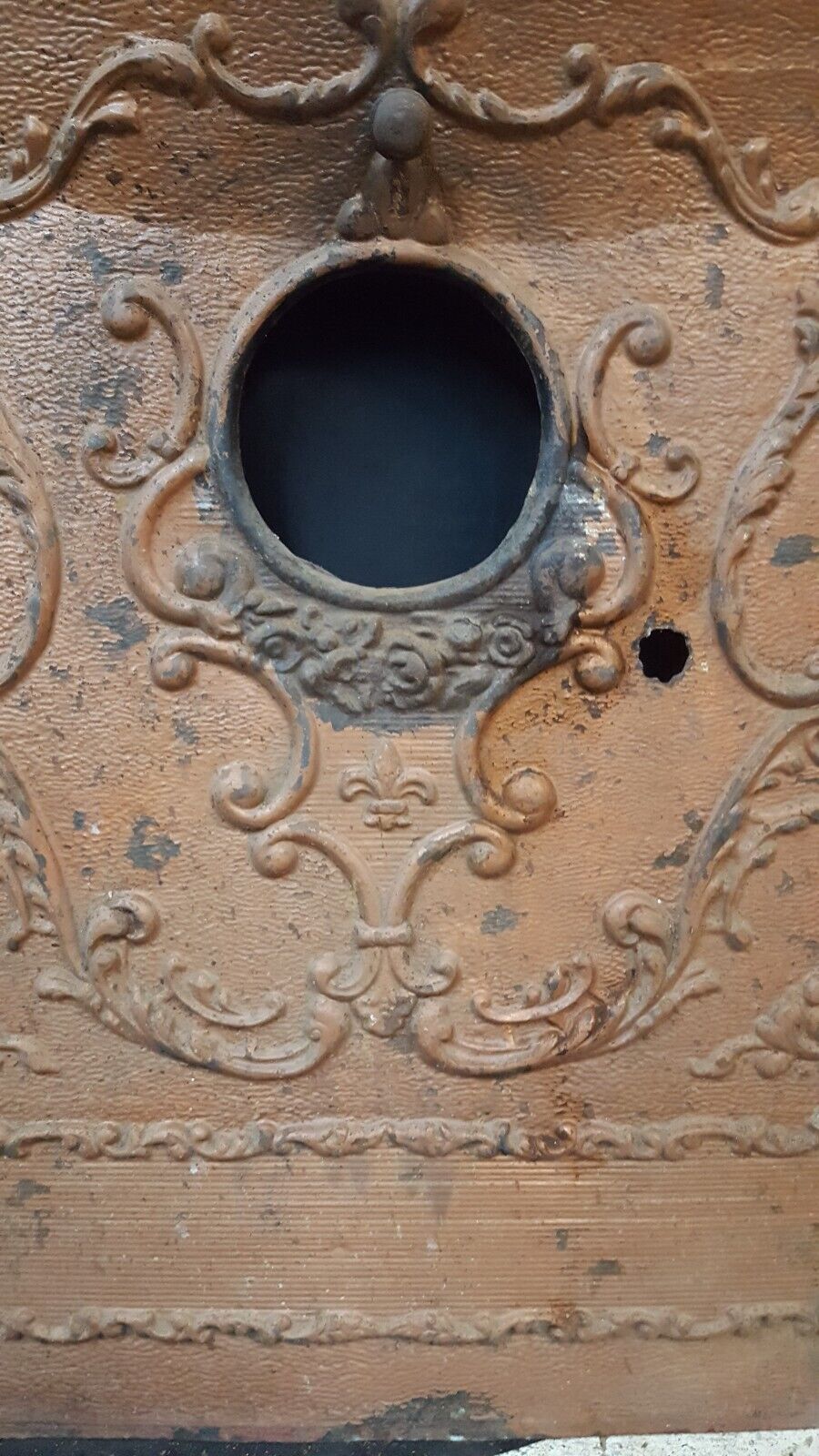 Ornate Cast Iron Fireplace Surround with Matching Summer Cover * Local Pick Up