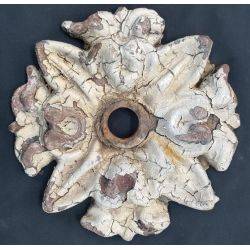 Cast Iron Flower Design Building Rosette #GA4065