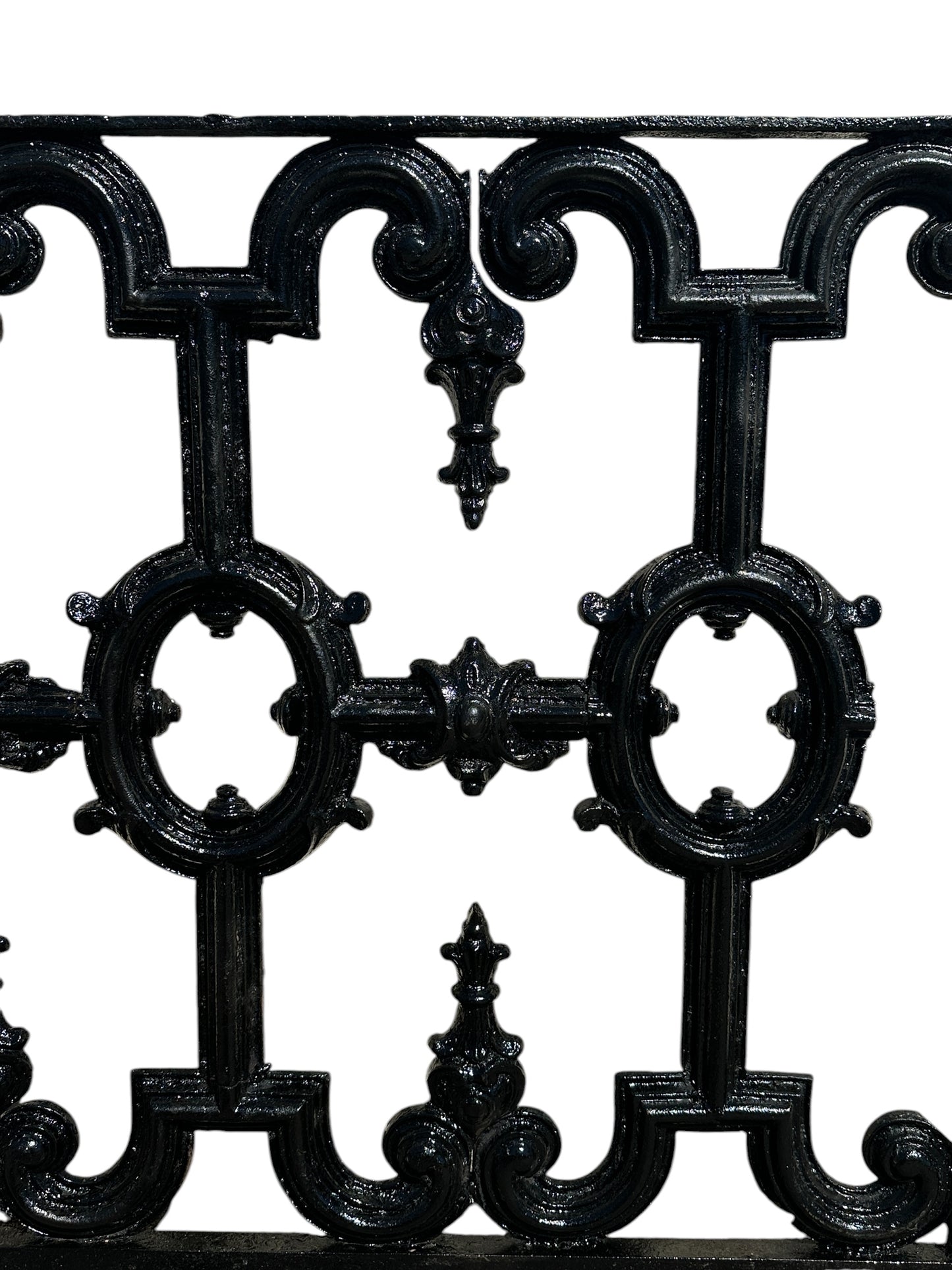 Ornate Restored Antique Wrought Iron Fencing GA20892