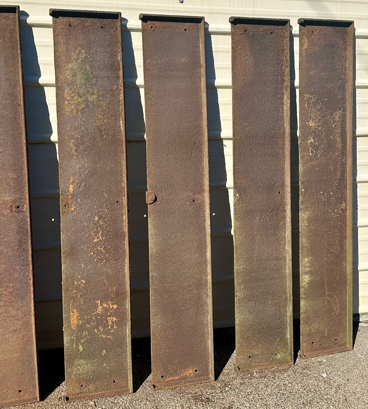 Set of 11 59" Long Cast Iron Stair Treads GA20828