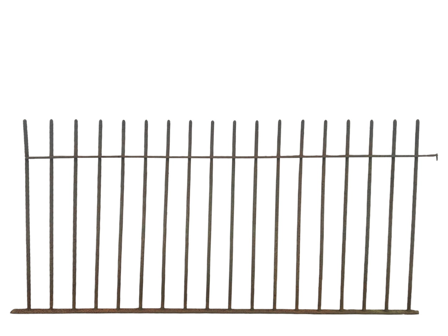 40 Ft of Antique Iron Fencing w/ Naturalist Style Post GA20880