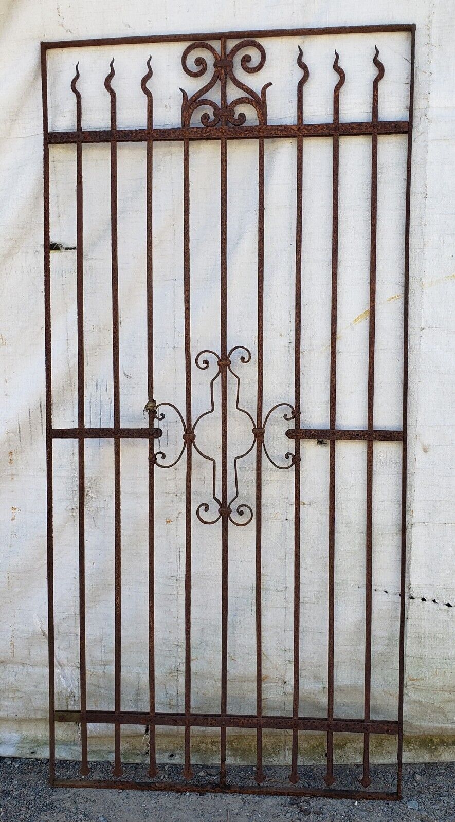 Unique Wrought Iron Gate Panel 77 3/4" Tall by 37" Wide GA9441