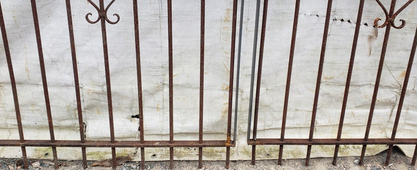 Pair of Wrought Iron Gate Panels 70" W x 58" T GA9533