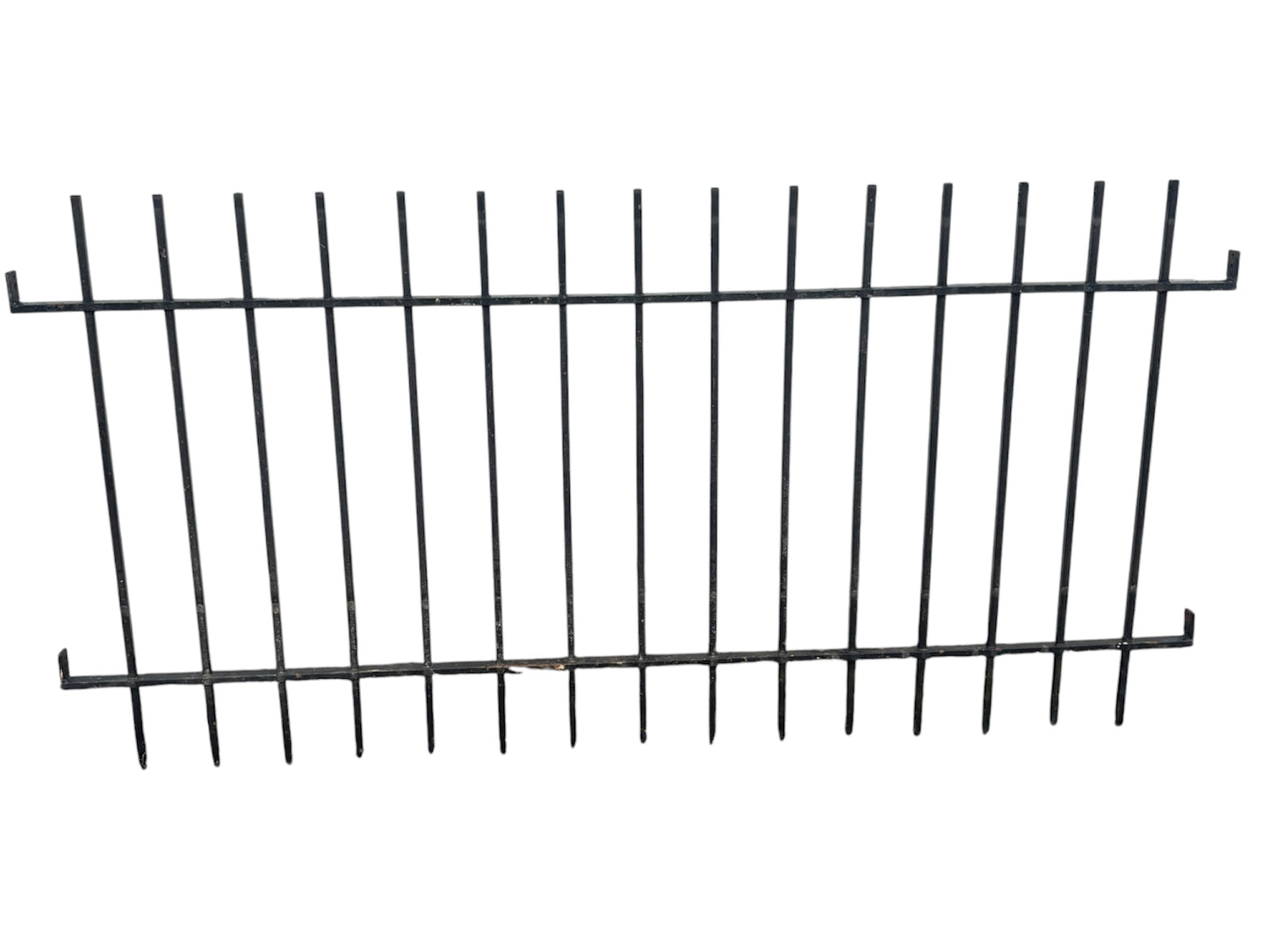 155 Feet of Antique Iron Picket Fence Panels GA21125