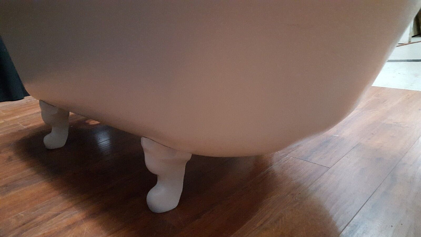Vintage & Restored White 5 Foot Free Standing Cast Iron Bath Tub