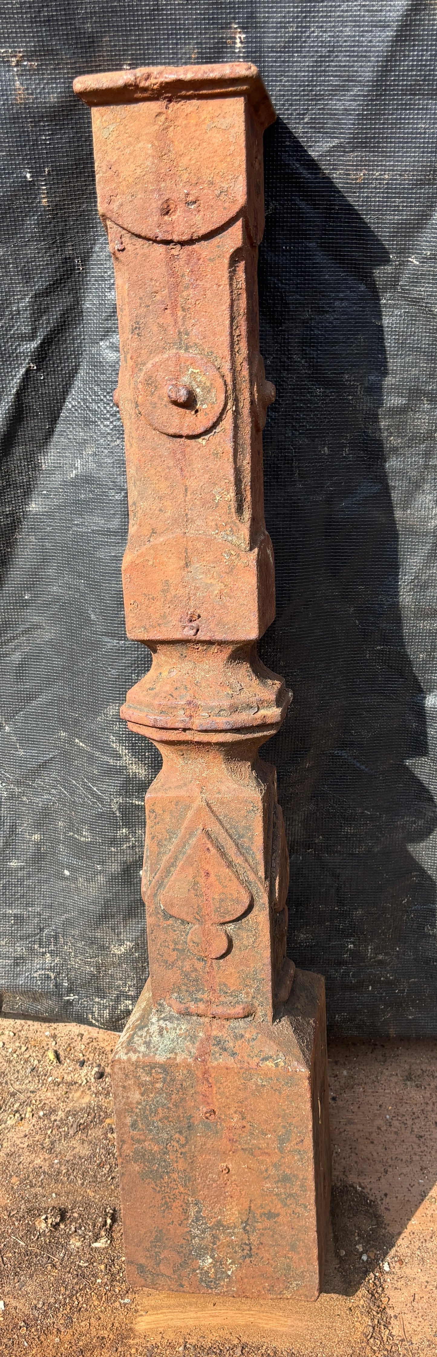 Set of 4 Cast Iron Newel Posts GA21582