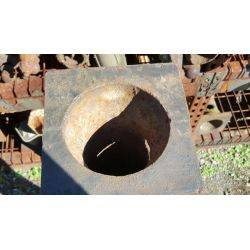 Pair of Tall Solid Cast Iron Newel Posts #GA84