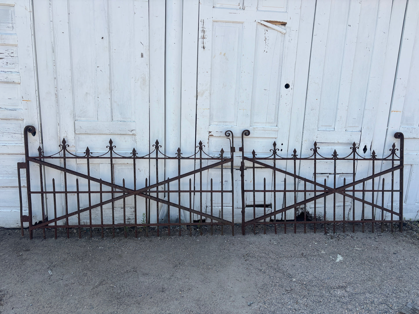 11 Feet of Wrought Iron Victorian Gates GA21245