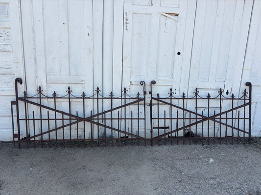 11 Feet of Wrought Iron Victorian Gates GA21245