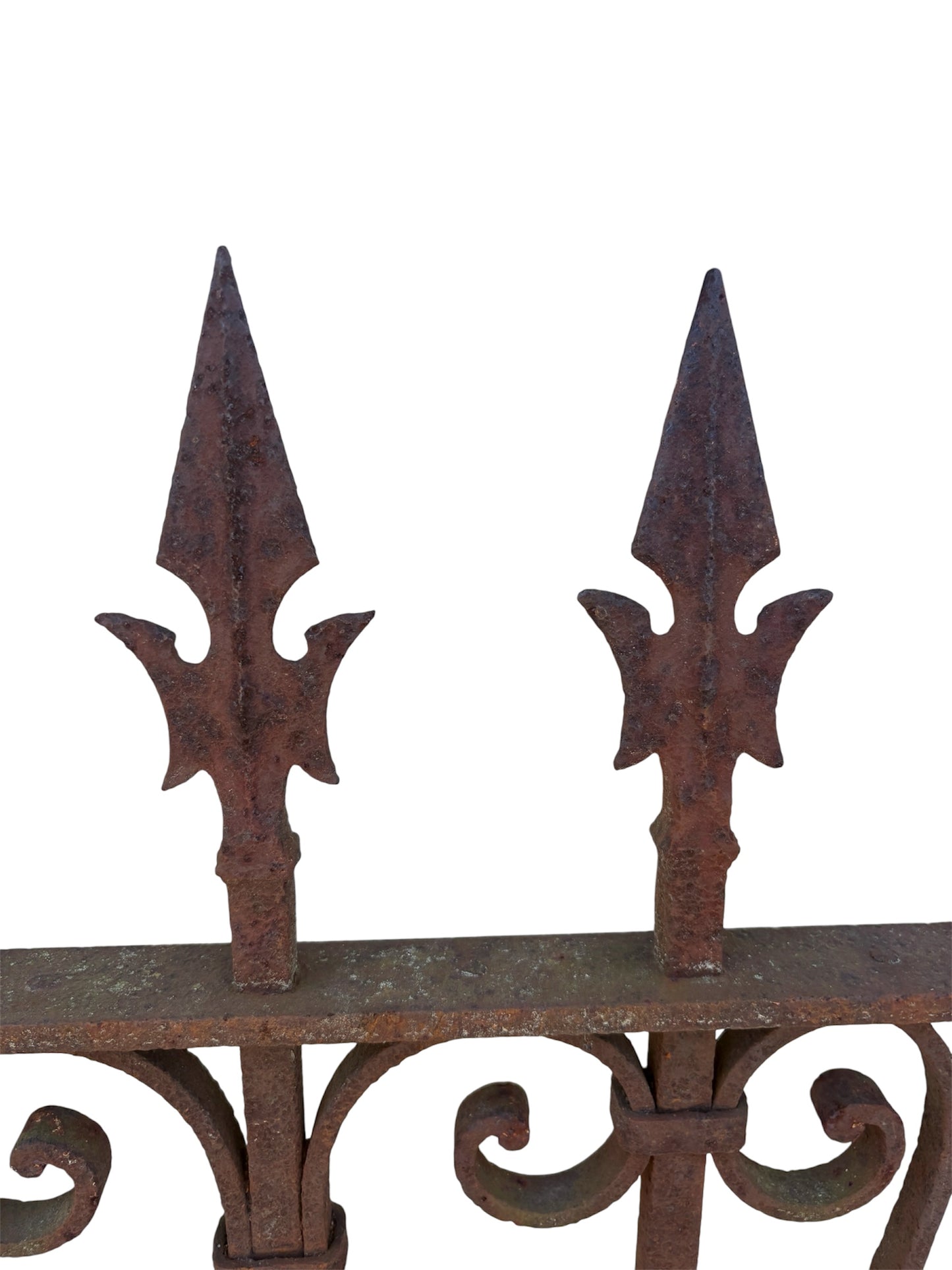 21 inches of antique wrought fence panel GA21102