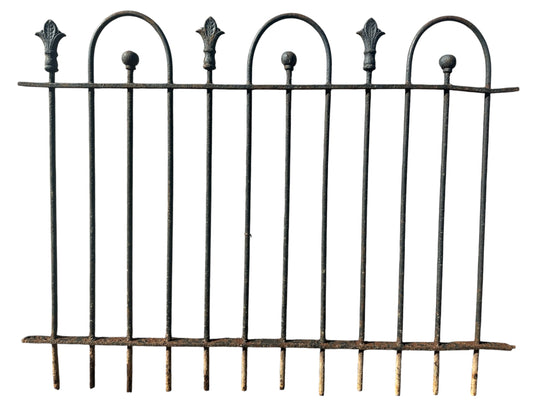 11 Ft of Antique Wrought Iron Hairpin Fencing GA20910