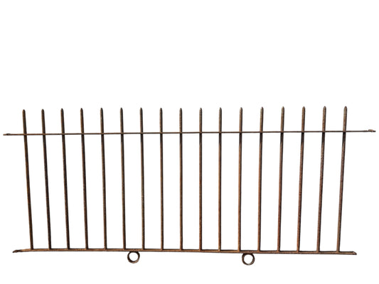 22 Ft of Antique Wrought Iron Picket Fencing GA21006