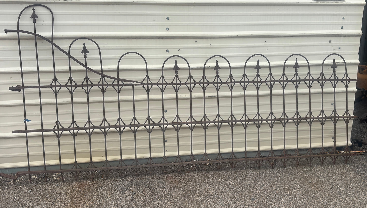 50.5 Feet of Wrought Iron Fence Panels GA21224