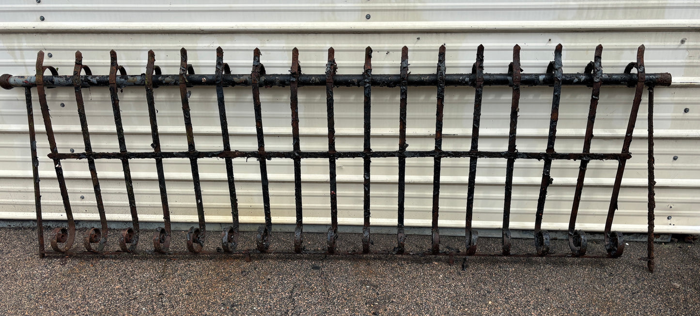 54 Feet of Iron Fence Panels GA21363