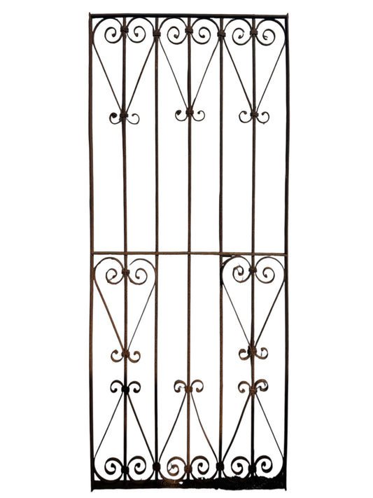 Antique Wrought Iron 65" Tall Gate GA20669