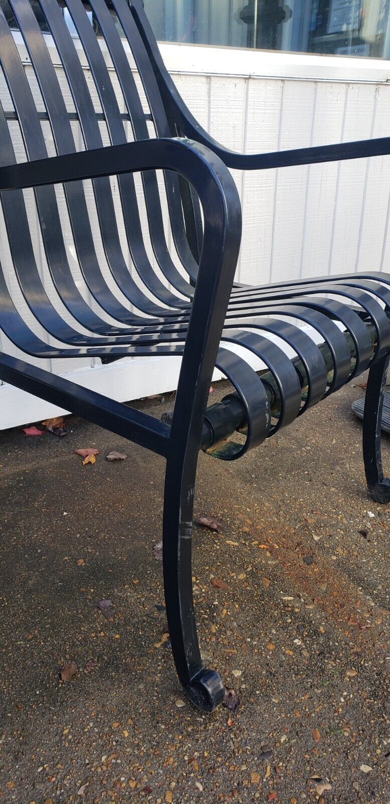 Restored Wrought Iron Chair Salvaged from Balston Commons in D.C. GS00211