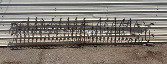 12 Foot Decorative Iron Fence Panel GA21311