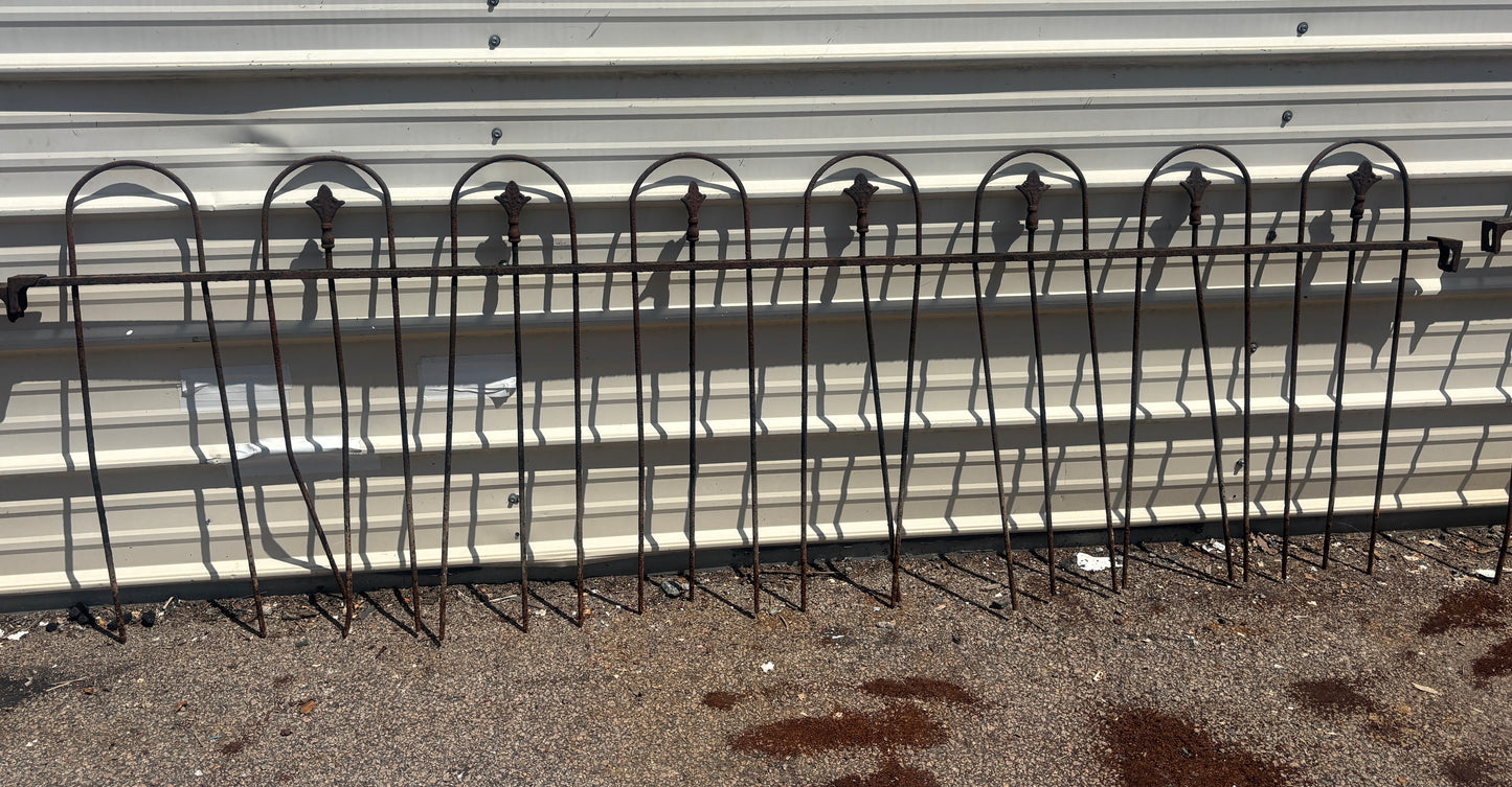 59 Feet of Wrought Iron Hairpin Fence Panels GA21272
