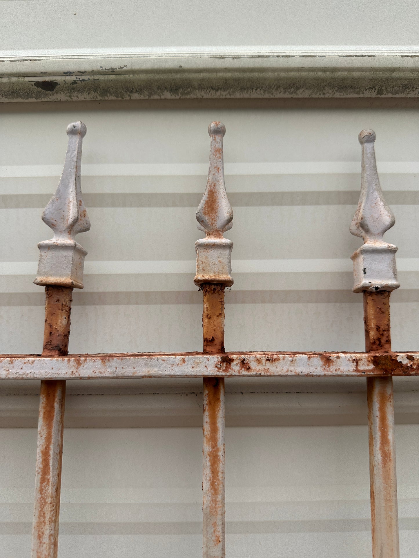 Pair of Antique Iron Gates w/ Arrow Top Finials GA20334