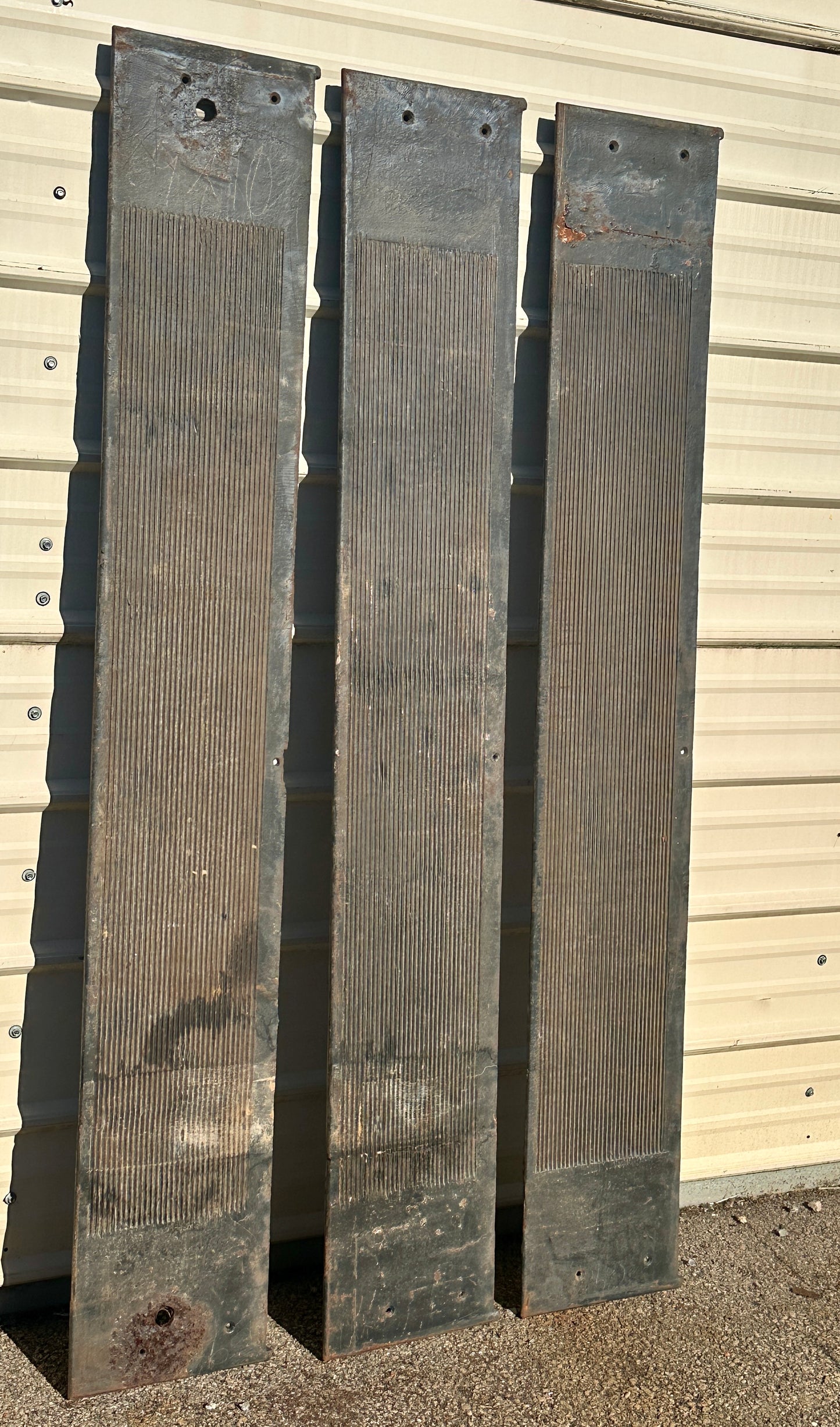 Set of 3 69" Long Cast Iron Stair Treads GA20619