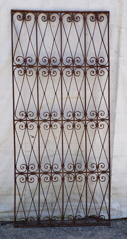Ornate Wrought Iron Gate 88 1/2" x 40 1/2" GA9405