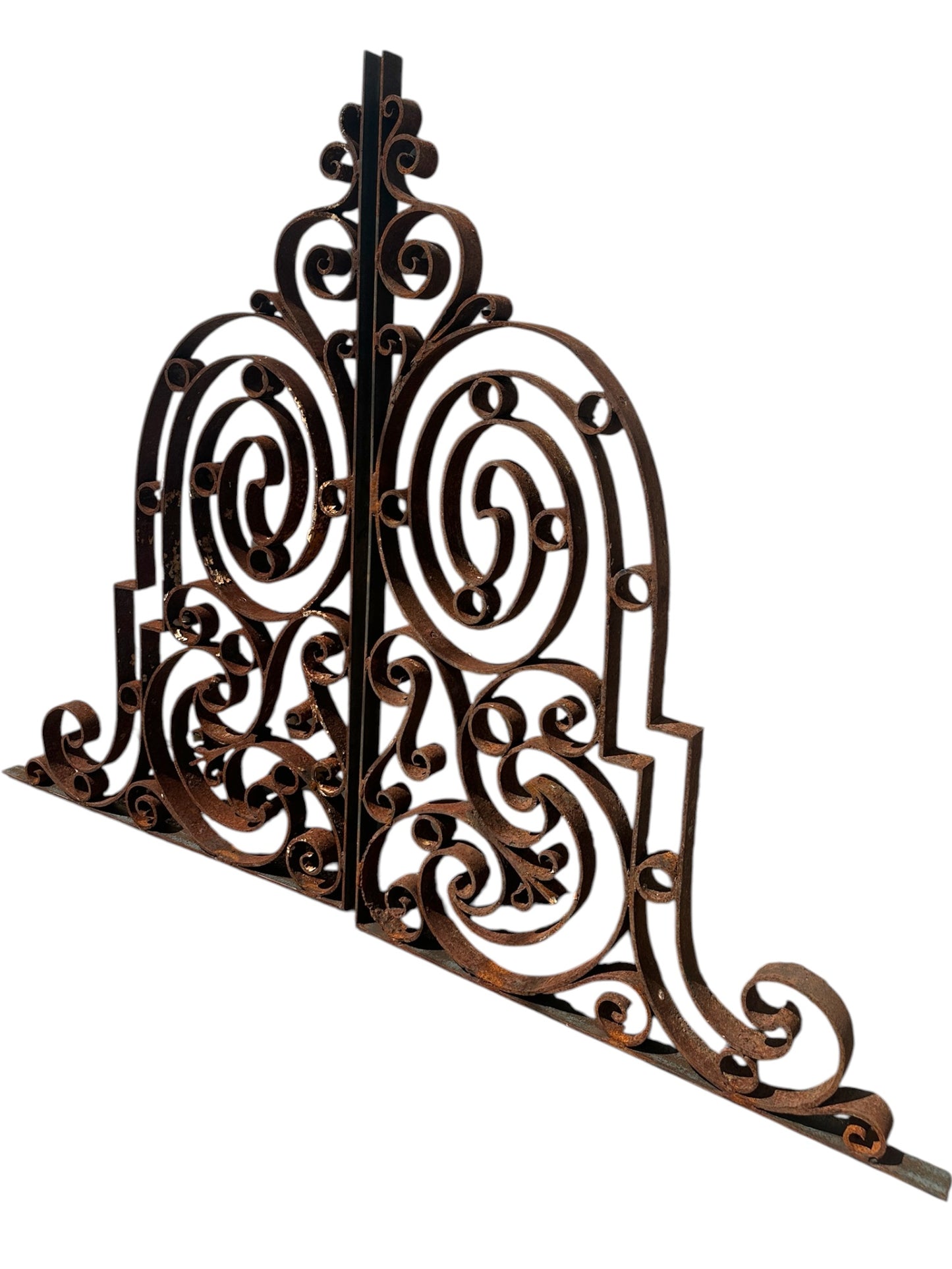 2 Pairs of Antique Iron Balcony Support/ Mezzanine Brackets GA20995