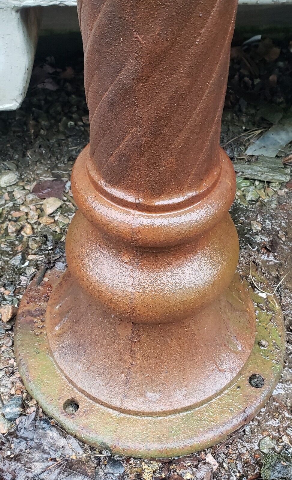 Pair of Ornate Art Deco Cast Iron & Metal Lamp Posts 78 1/2" x 12" GA9790