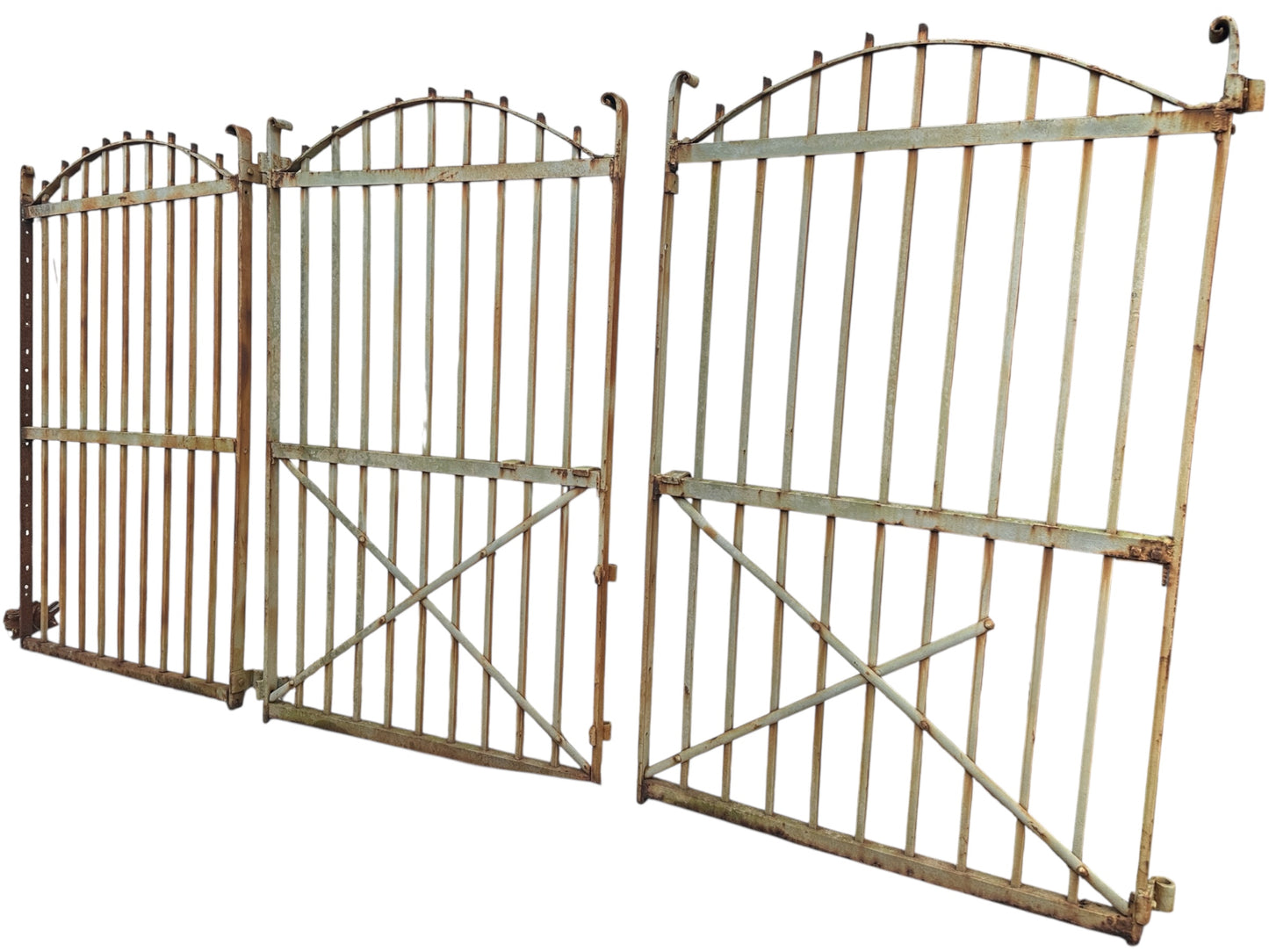 Set of 3 Antique Iron 63" Tall Gates GA20754