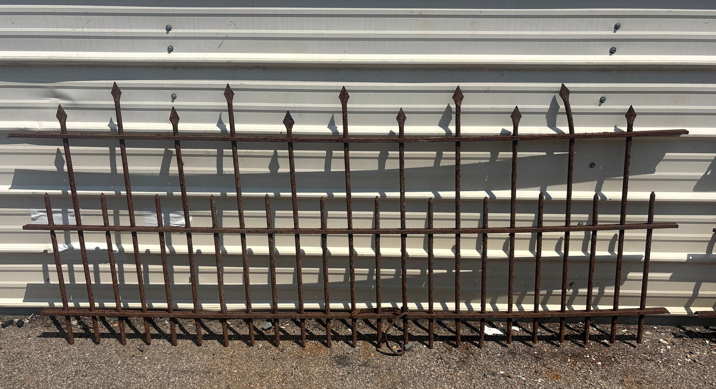 107.5 Feet of Wrought Iron Victorian Fence Panels GA21243