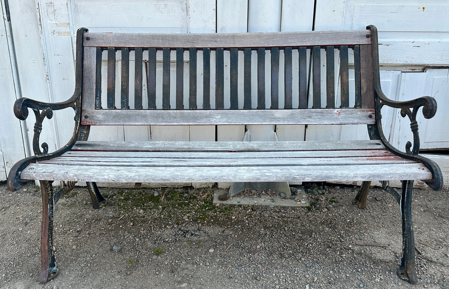 Vintage Cast Iron & Wood Park Benches - 2 Available - GA20854