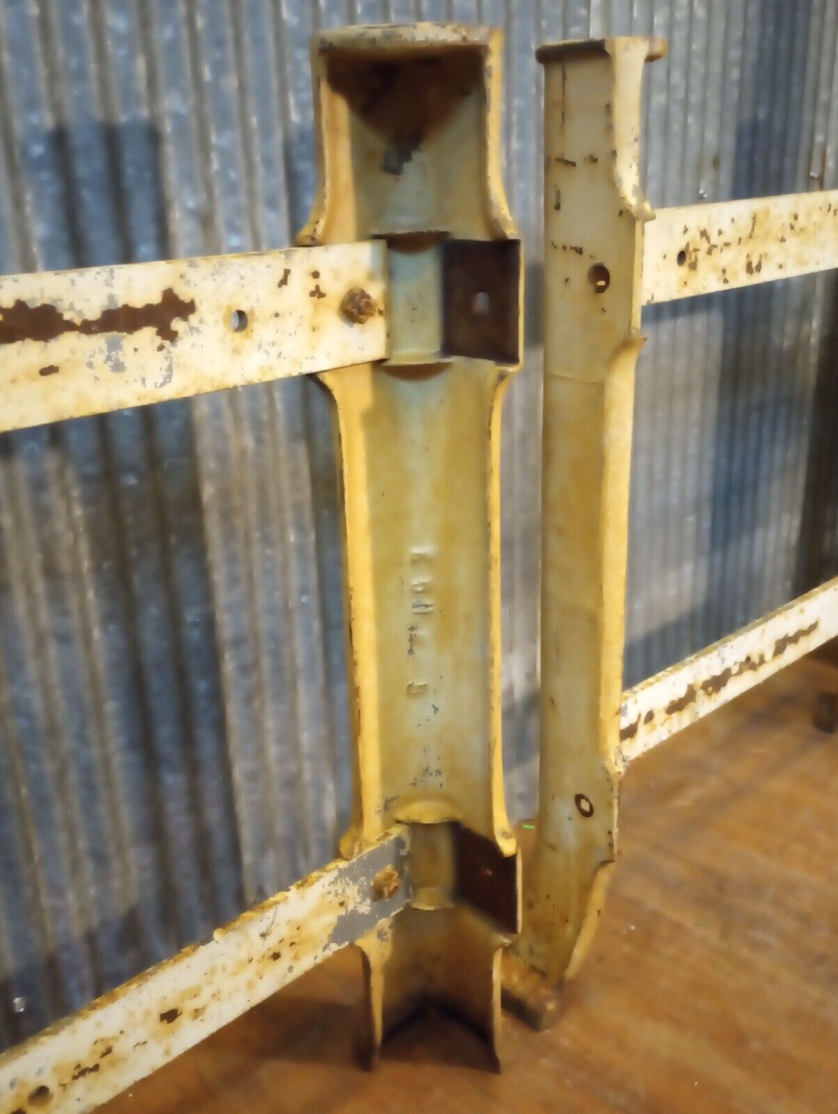 Pair of Cast Iron Machine Legs 27 3/8" Tall x 26" Wide