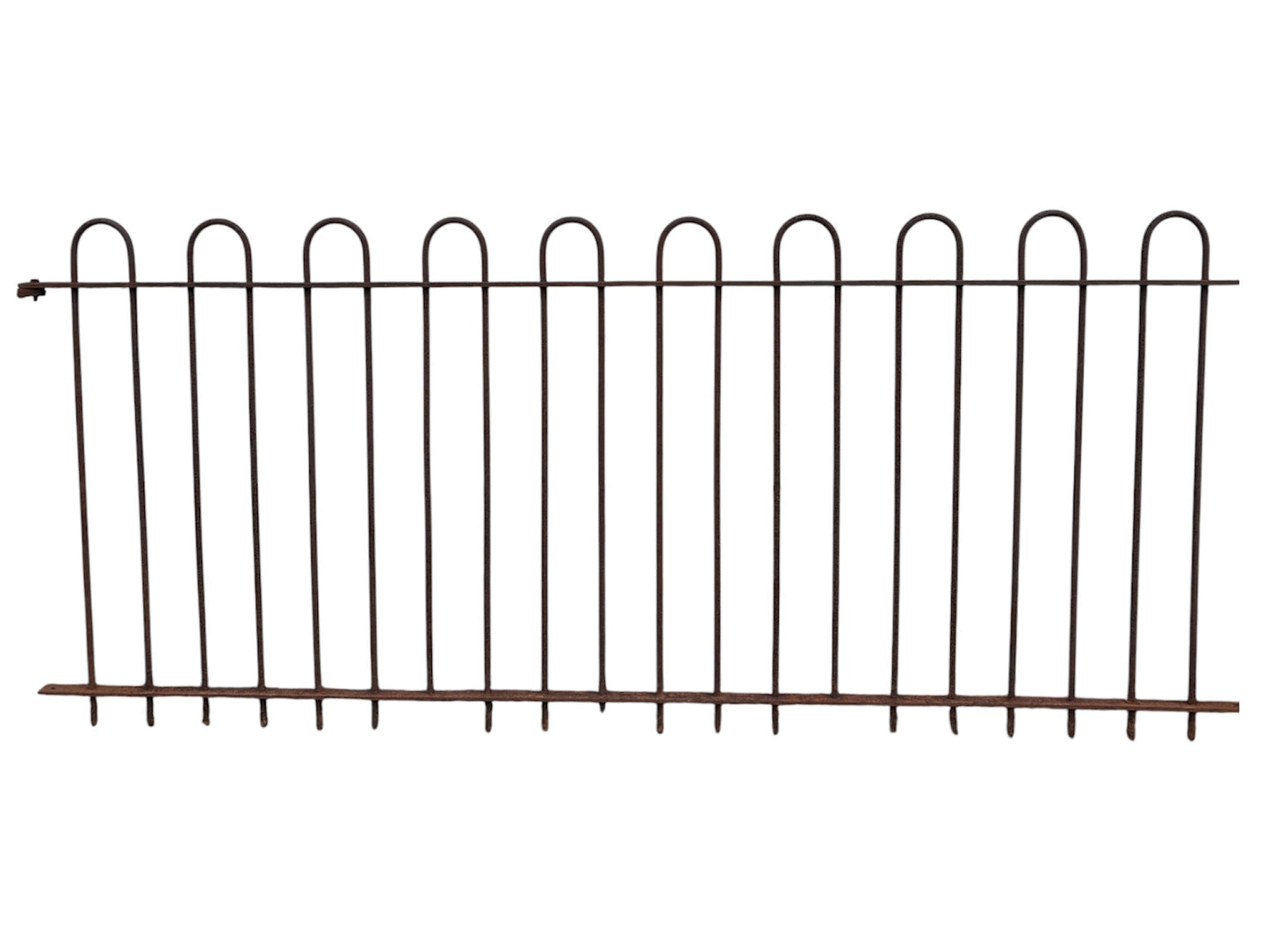 35 Ft of Antique Wrought Iron Hairpin Fencing GA21128