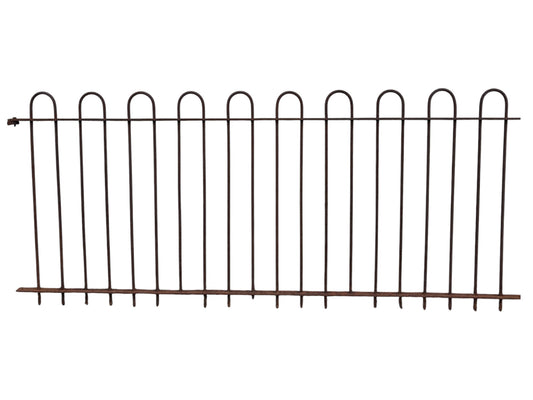 35 Ft of Antique Wrought Iron Hairpin Fencing GA21128