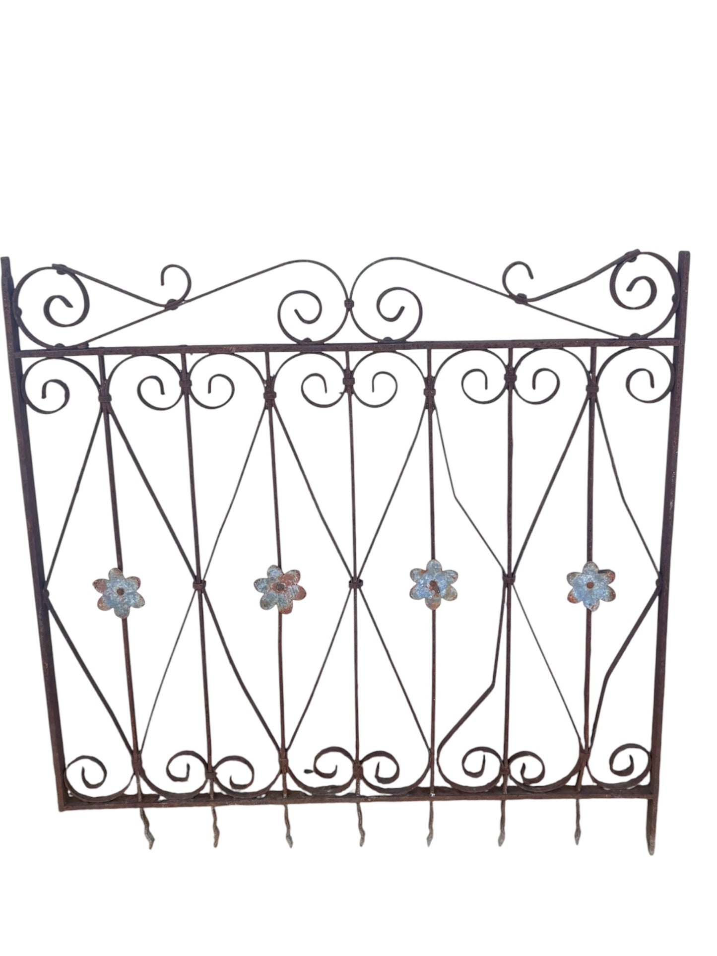 2.5 feet of antique iron fencing GA21098