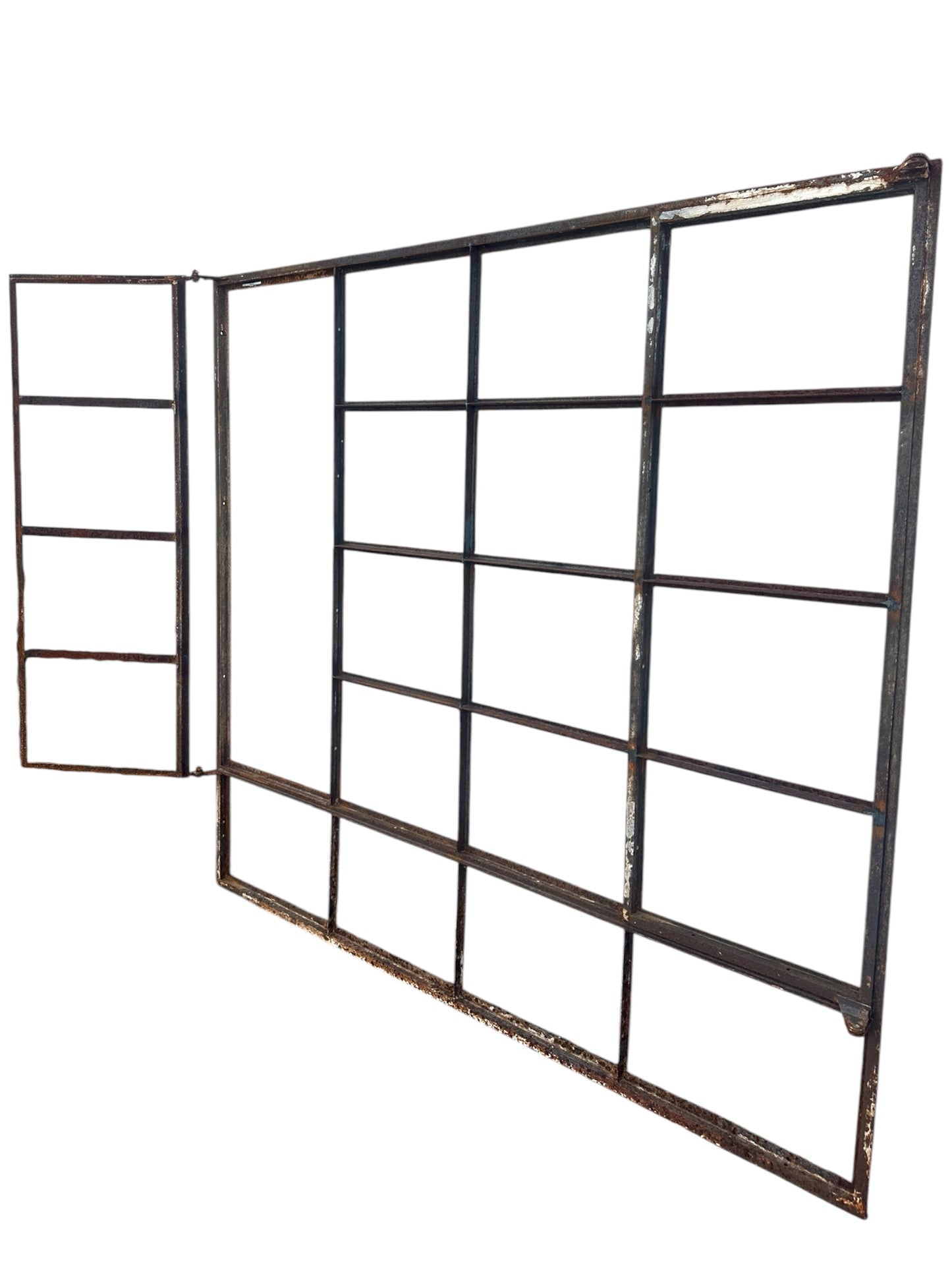 Restored 20-Pane Steel Casement Window w/ Swing Outs - 69.5" x 63" - GA20871