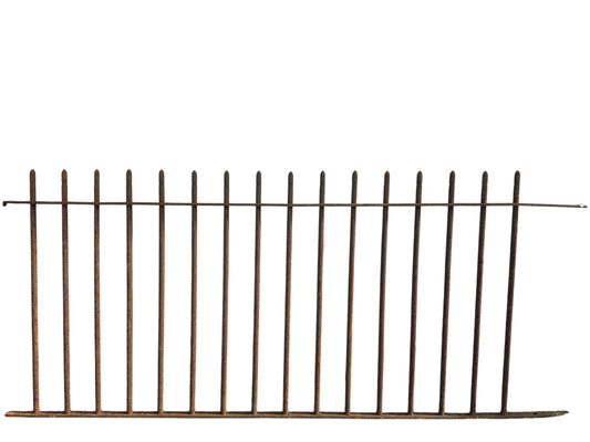 7 Ft of Antique Wrought Iron Picket Fencing GA21005