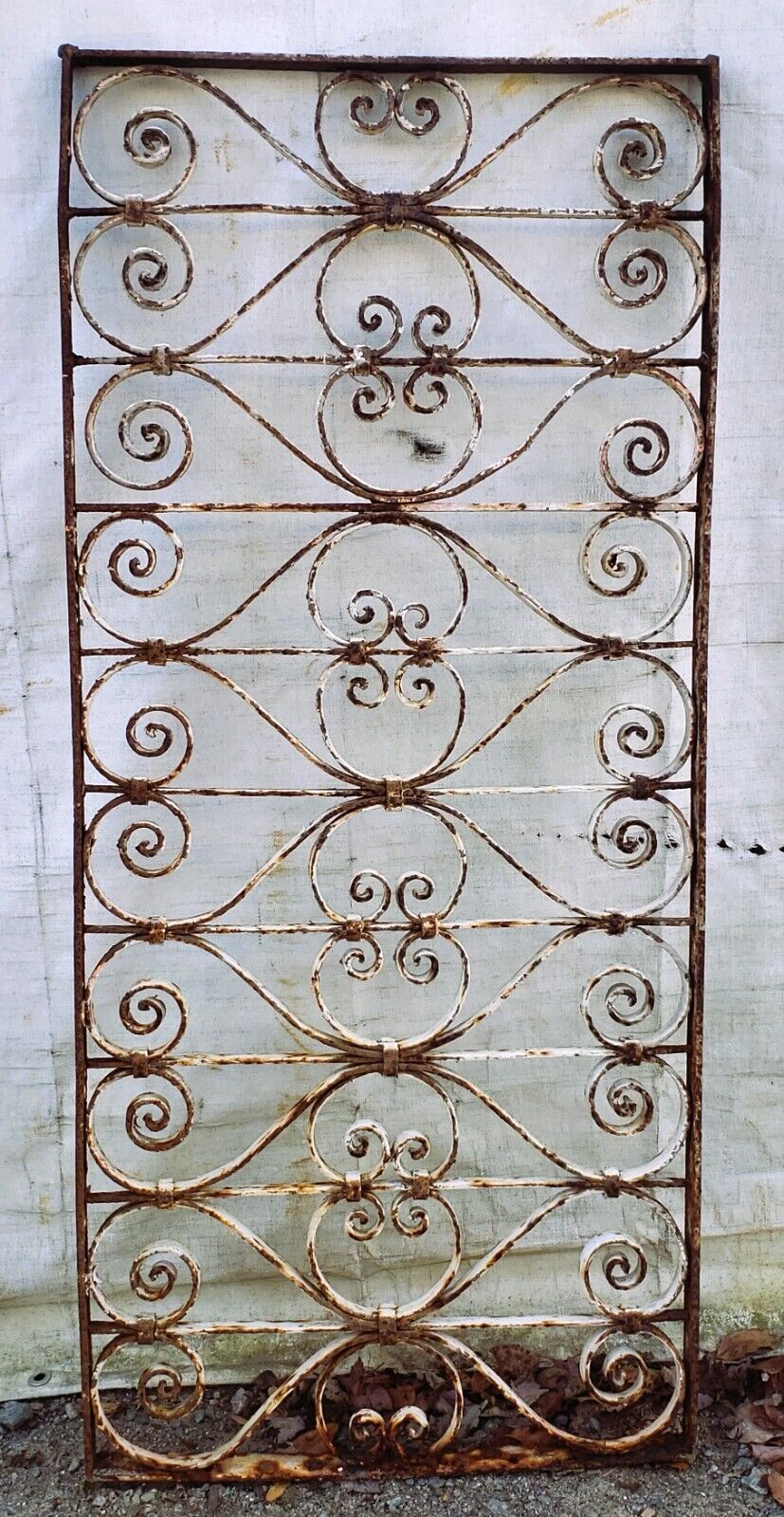 Ornate Wrought Iron Gate Panel 22 3/4" Wide by 50 3/4" Tall GA9607
