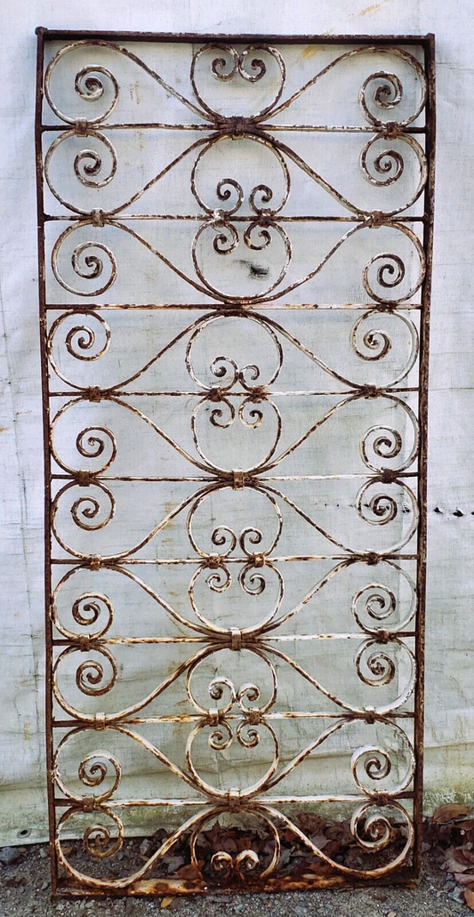 Ornate Wrought Iron Gate Panel 22 3/4" Wide by 50 3/4" Tall GA9607