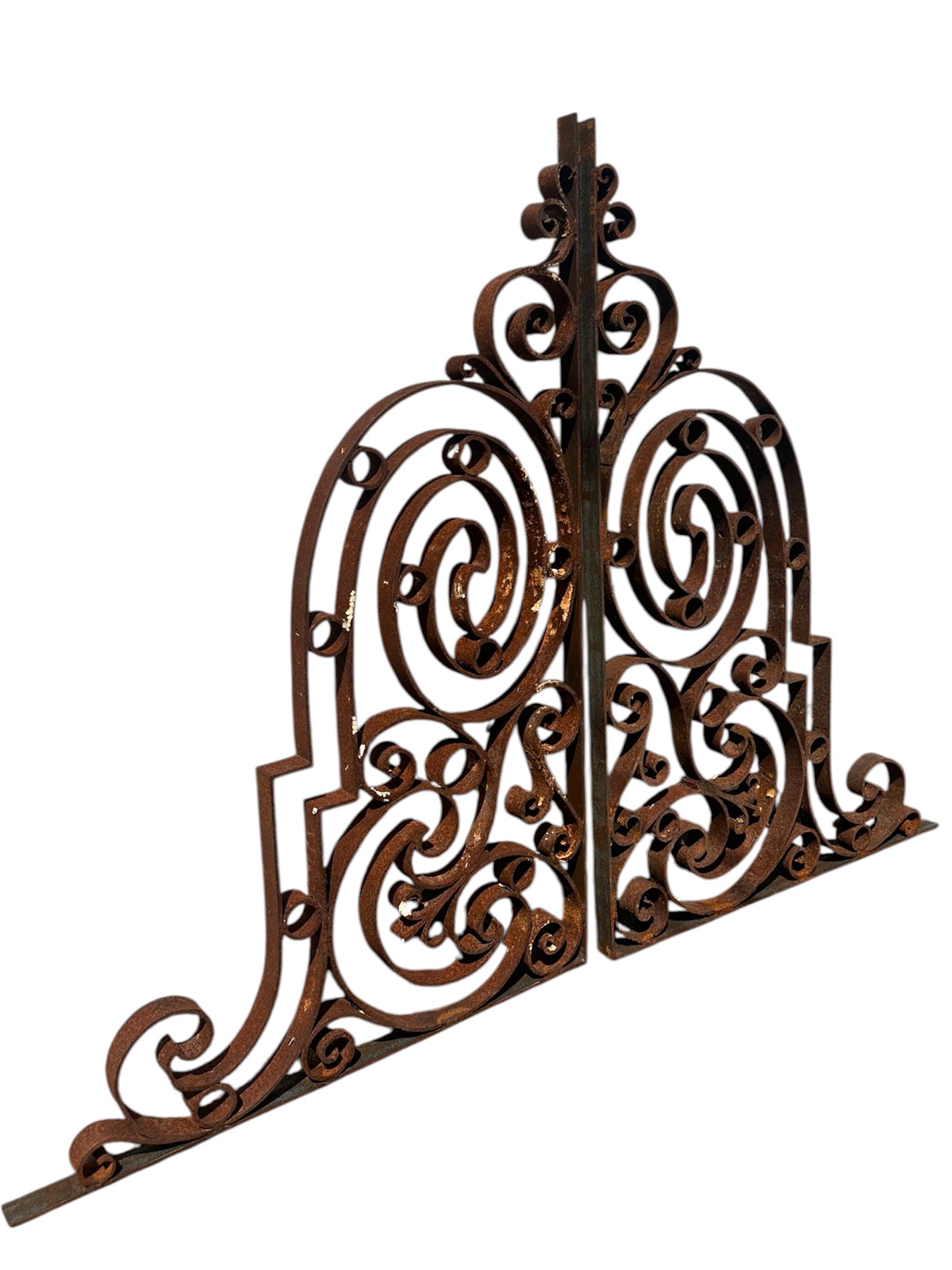 2 Pairs of Antique Iron Balcony Support/ Mezzanine Brackets GA20995