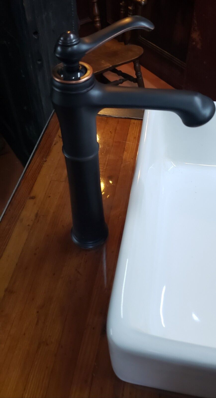 Custom Made Industrial Gear Piston Wrench Bathroom Vessel Sink & Faucet GS00087