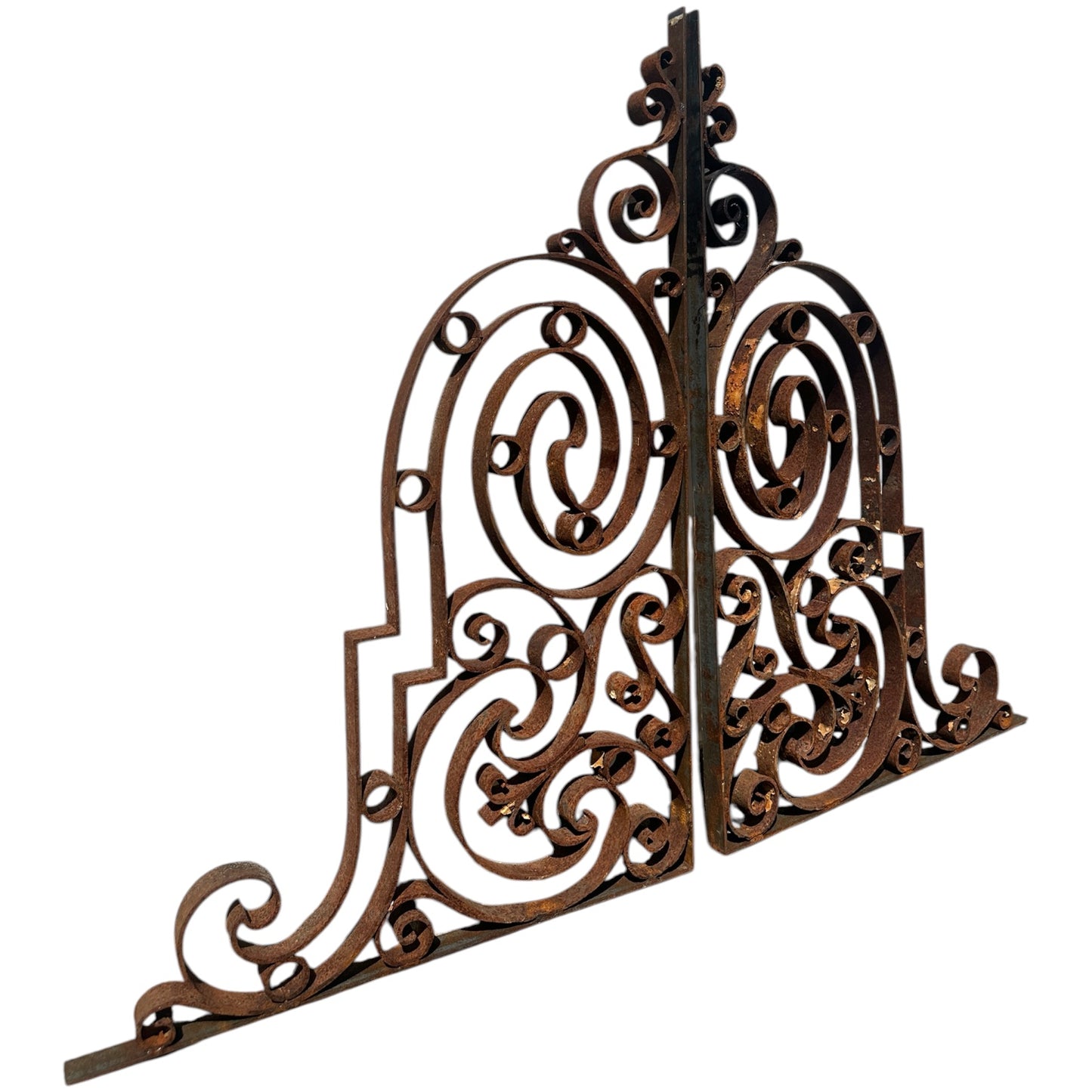 2 Pairs of Antique Iron Balcony Support/ Mezzanine Brackets GA20995