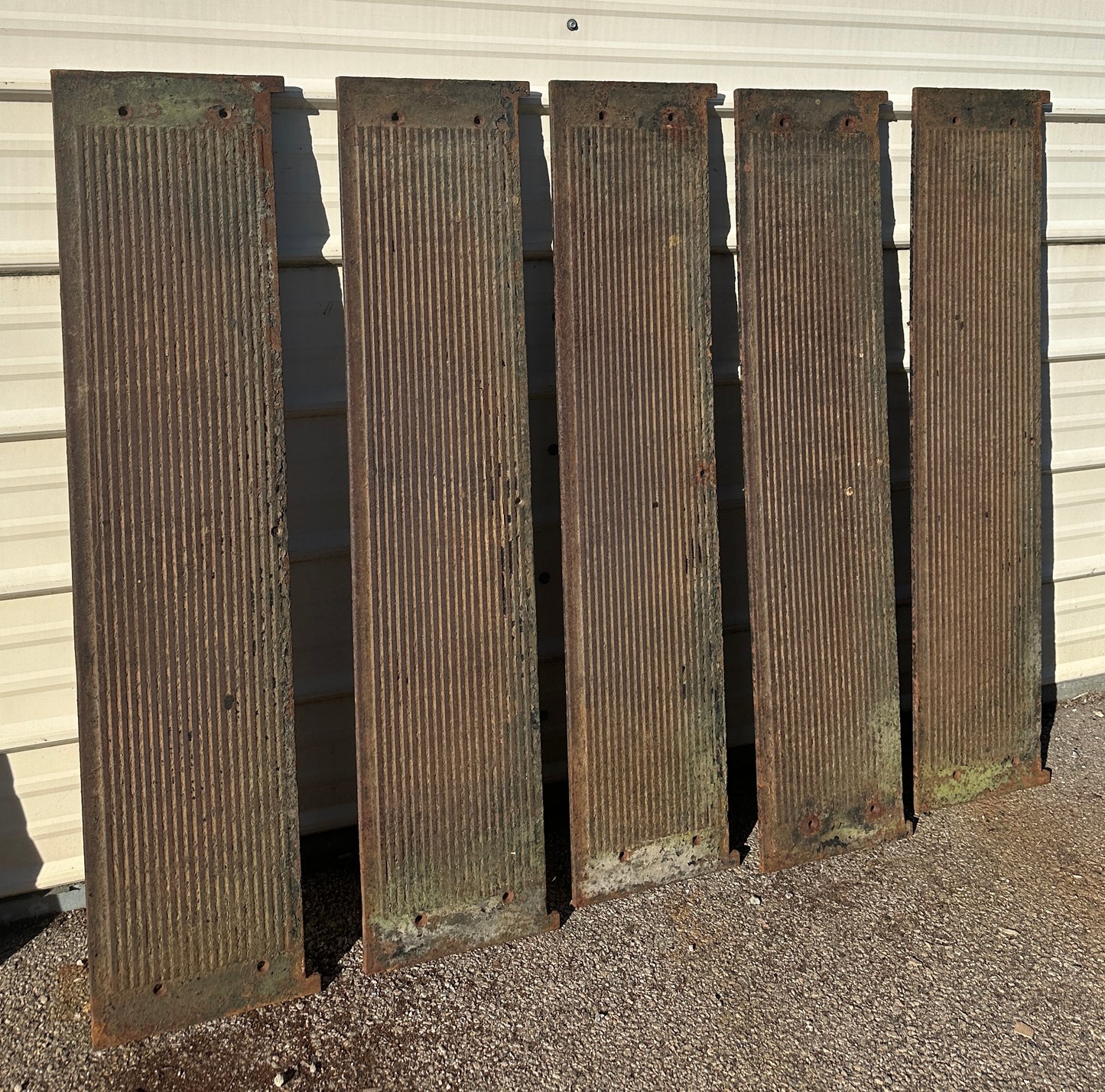 Set of 5 50" Long Cast Iron Stair Treads GA20613