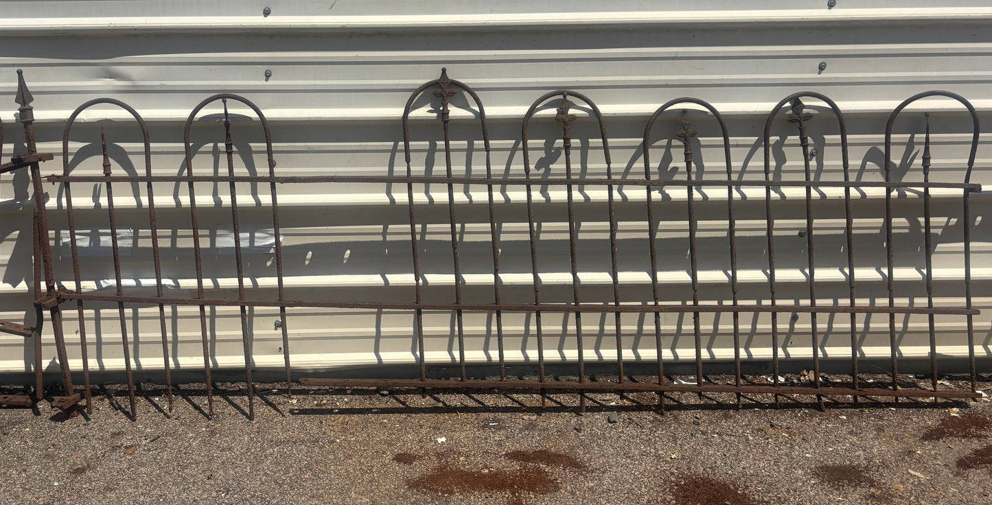 48 Feet of Wrought Iron Fence Panels GA21273