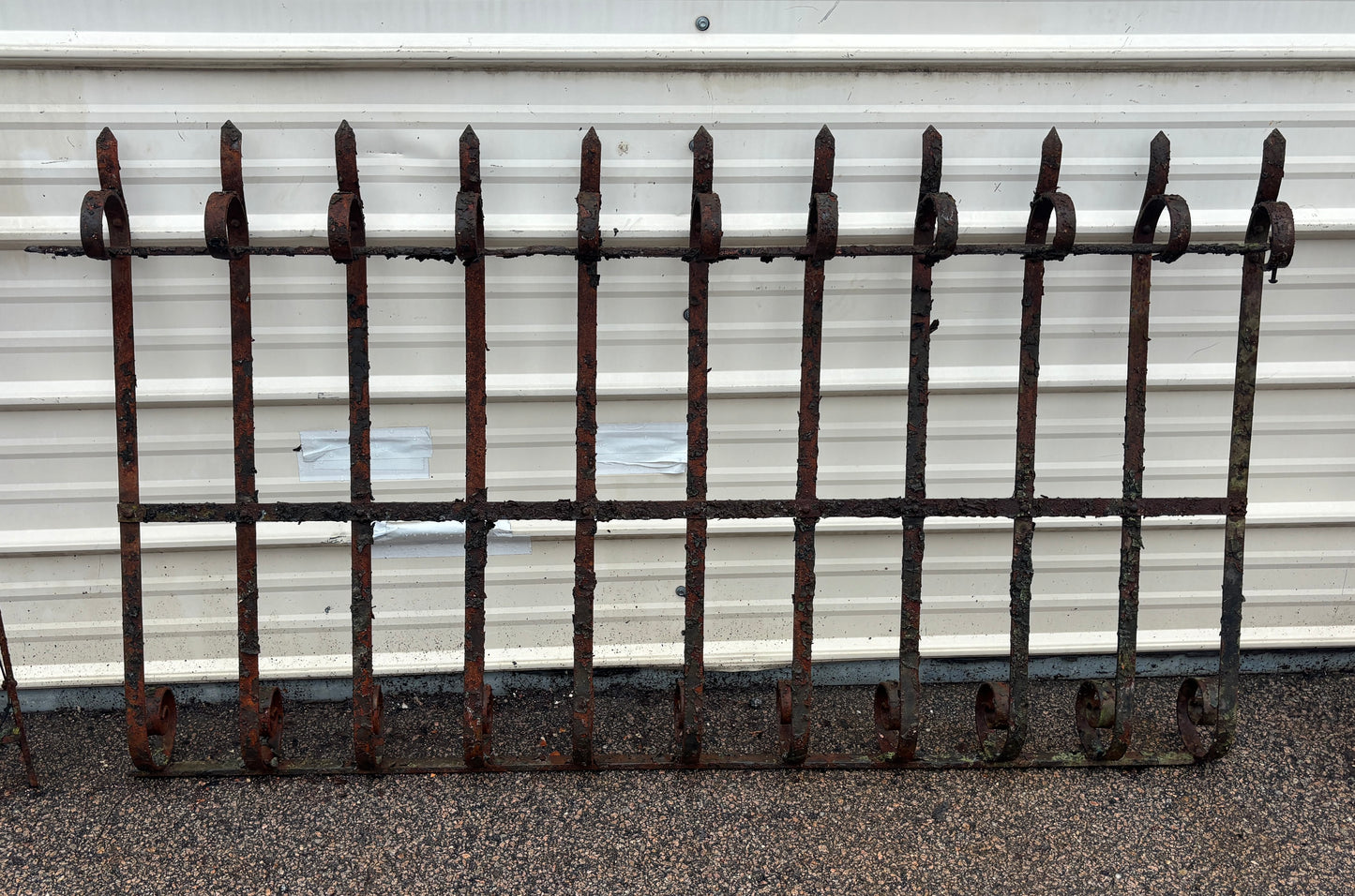54 Feet of Iron Fence Panels GA21363