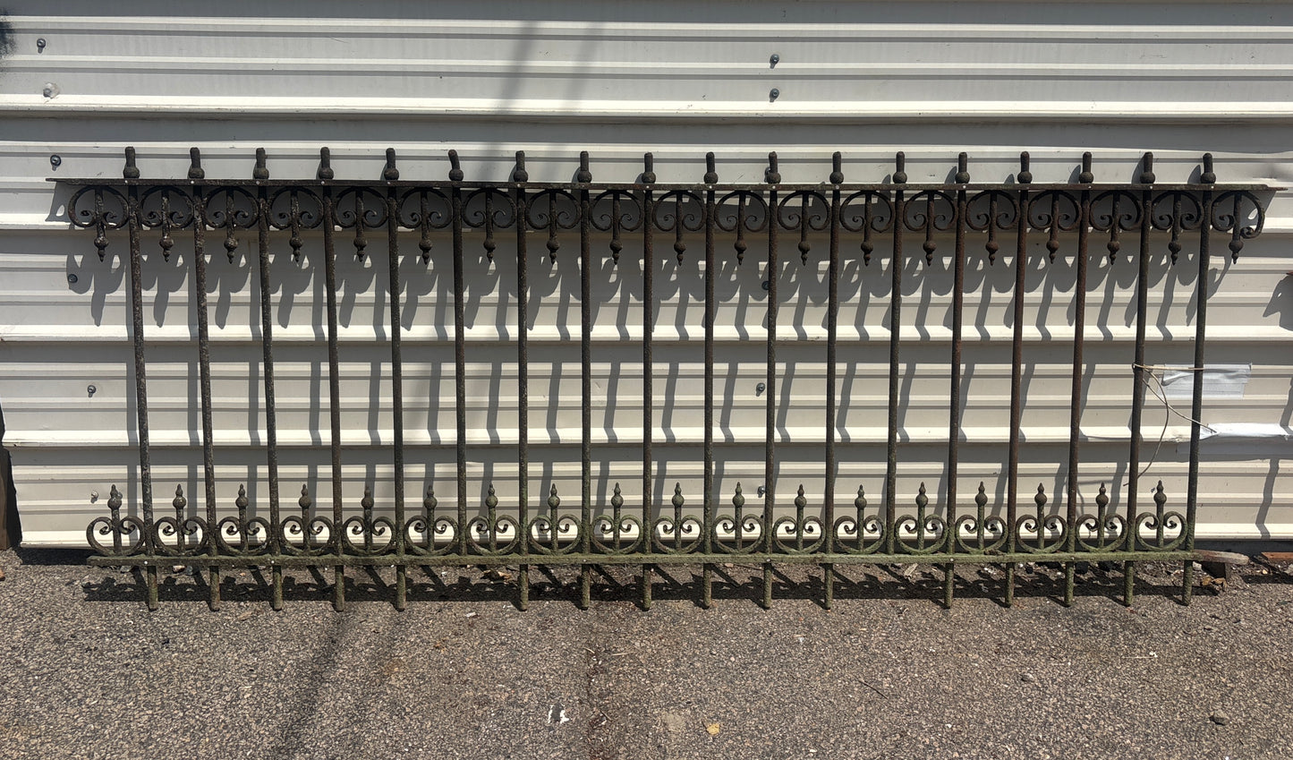 8 Foot Iron Fence Panel GA21318