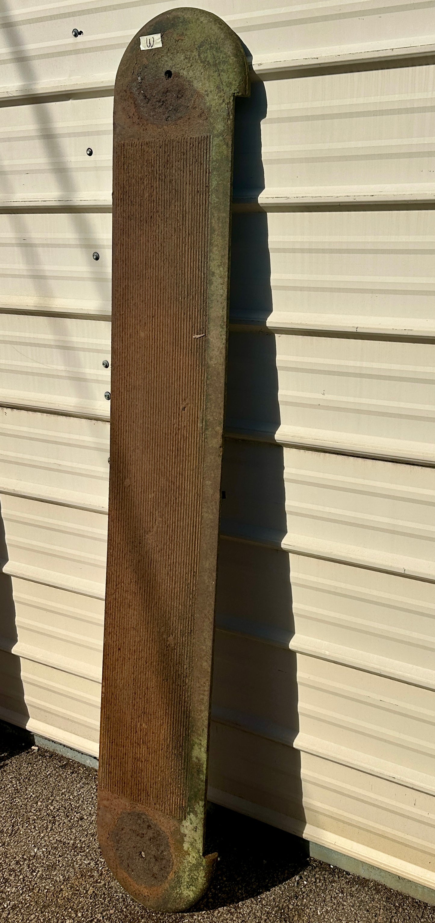 Single, Curved 71" Long Cast Iron Stair Tread GA20838