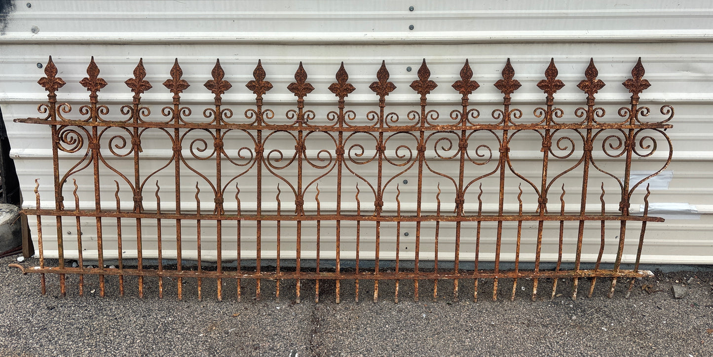8 Foot Iron Fence Panel GA21295